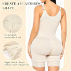 Women’s Colombian Shapewear Tummy Control Butt Lifter Shaper – Zipper Crotch & Detachable Straps
