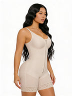 Women’s Colombian Shapewear Tummy Control Butt Lifter Shaper – Zipper Crotch & Detachable Straps