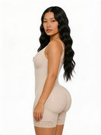 Women’s Colombian Shapewear Tummy Control Butt Lifter Shaper – Zipper Crotch & Detachable Straps